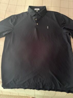 Peter Millar Men's Black Performance Polo Shirt